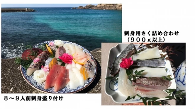 【地域専用】旬魚刺身用さく８千円キット